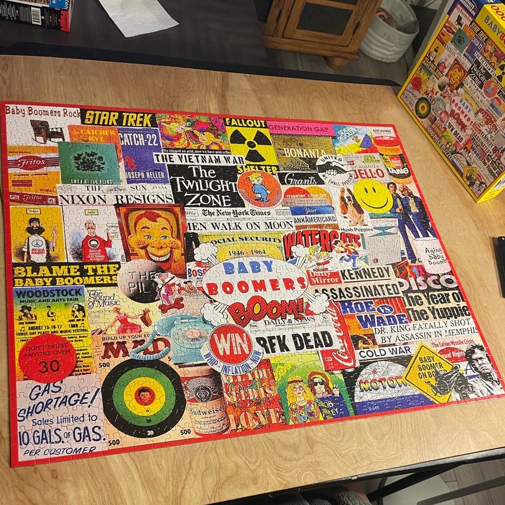 1000 Piece Puzzle Baby Boomers
